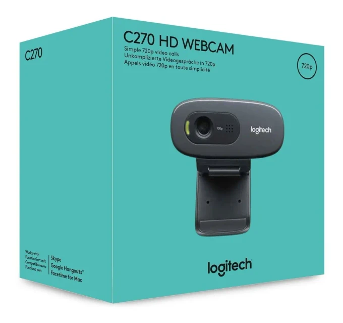 Webcam HD Logitech C270 com Microfone Embutido HD - imagem 7