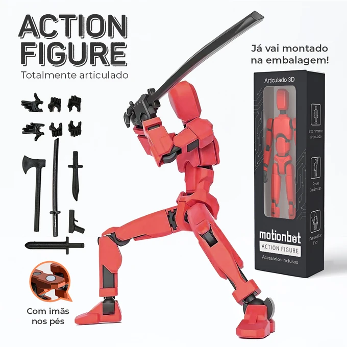 Boneco Action Figure Motion Bot Dummy Luck 13 - imagem 6