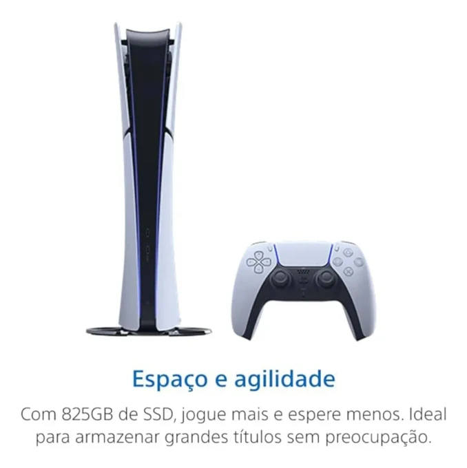 Console Playstation®5 Slim Digital BRANCO - Astro Bot E GT7 - imagem 3