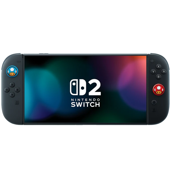 Kit 4 Grips Thumbstick Mario Switch 2 - imagem 4
