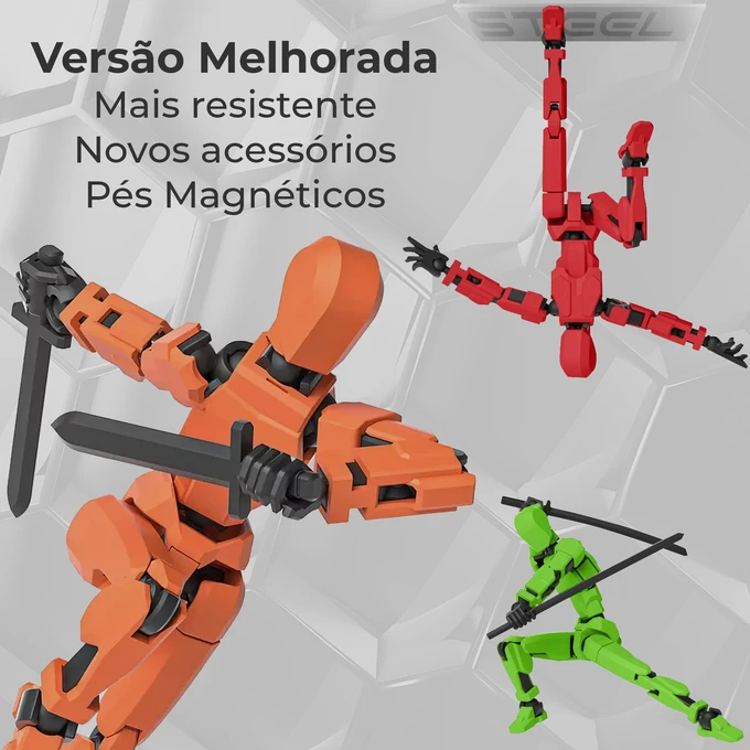 Boneco Action Figure Motion Bot Dummy Luck 13 - imagem 3