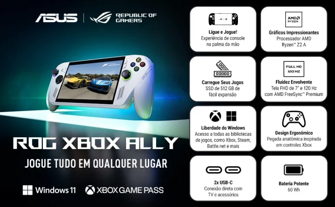 Asus Consola Portátil 512 Gb White Z2 Rc73ya-nh003w Rog Xbox - imagem 10