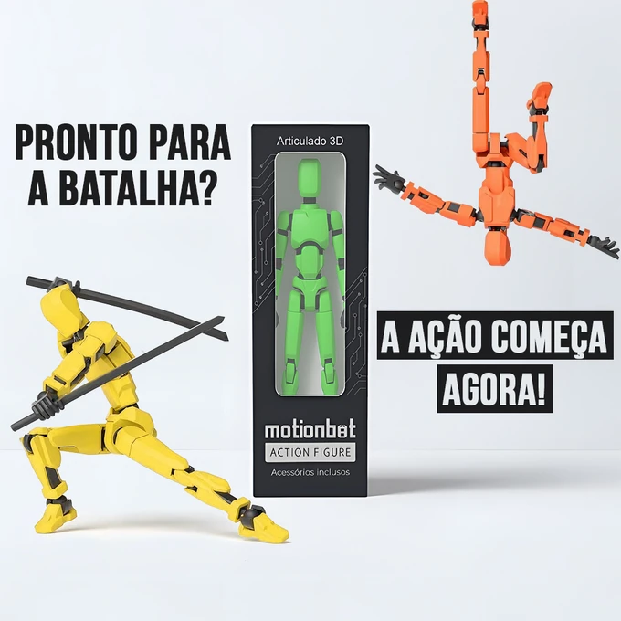 Boneco Action Figure Motion Bot Dummy Luck 13 - imagem 2