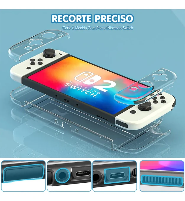 Kit 32 Pcs Bolsa Estojo Acessórios Para Nintendo Switch 2 - imagem 4