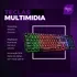 Teclado Gamer Semi Mecânico Led Rgb Abnt2 Usb Pc Computador - imagem 2