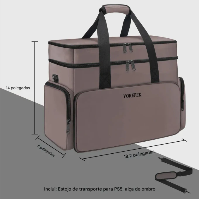 Bolsa De Transporte Para Ps5 E Ps5 Pro, Grande - imagem 2