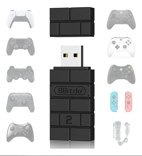 Adaptador 8bitdo v2 para nintendo switch